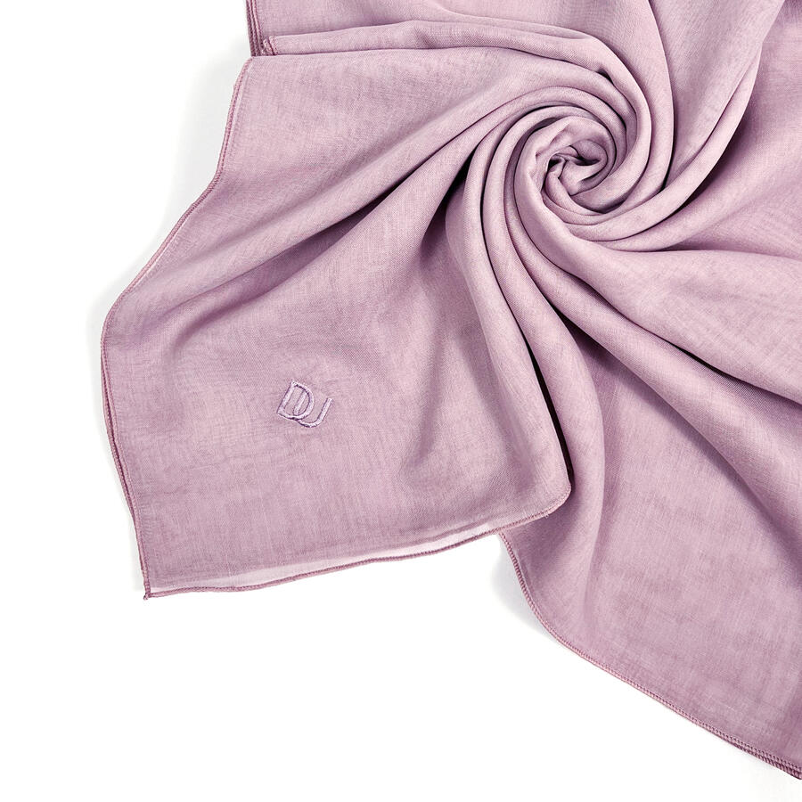 Hijab Paris Segi Empat Polos Soft Purple