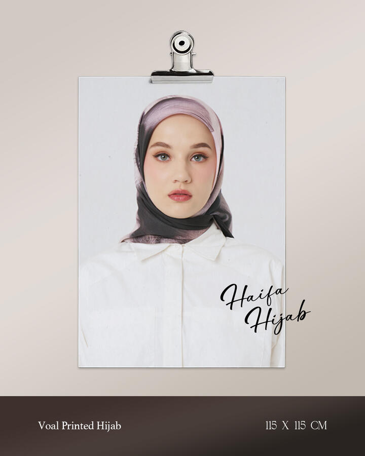 Hijab Paris Segi Empat Polos Baby Pink