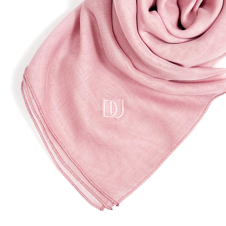 Hijab Paris Segi Empat Polos Baby Pink