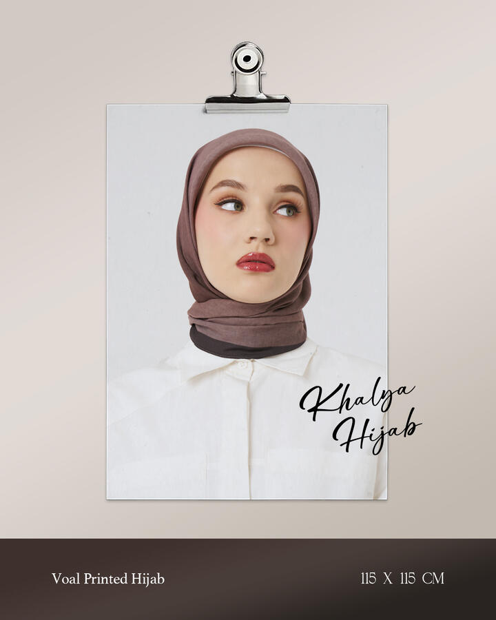 Hijab Paris Segi Empat Tepi Kecil Purple