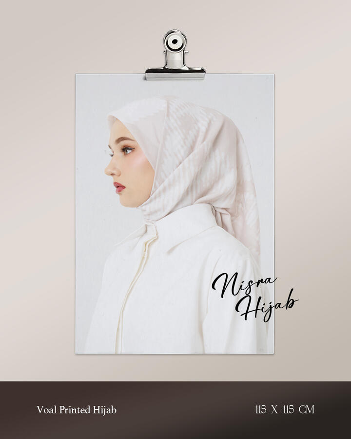 Hijab Paris Segi Empat Tepi Kecil BW